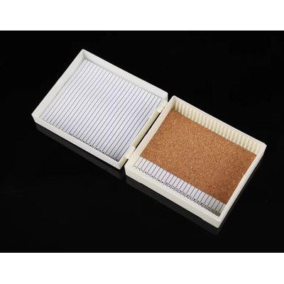 Caja guardar portaobjetos plástico BPG-039. Capacidad 25 piezas