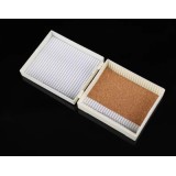 Caja guardar portaobjetos plástico BPG-039. Capacidad 25 piezas