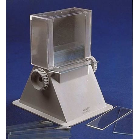 Dispensador de portaobjectes. Capacitat 50
