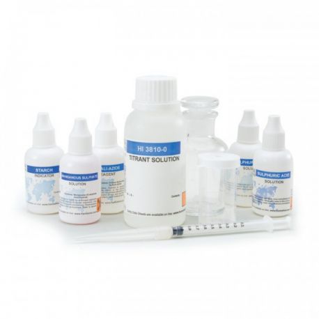 Test Kit Oxígeno Disuelto (0,0 a 10,0 mg/ L) HI-3810. 110 test