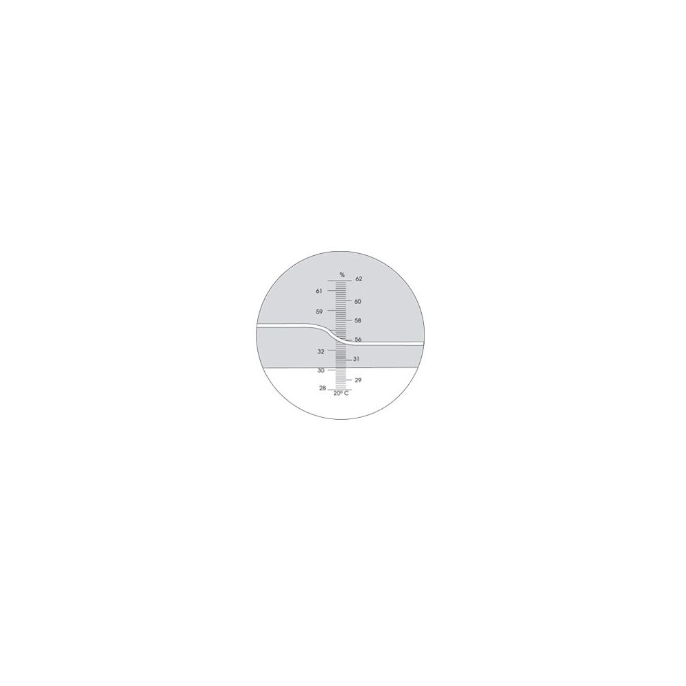 Refractòmetre manual HPD-015. Brix 28-62% en 0'2% amb CAT