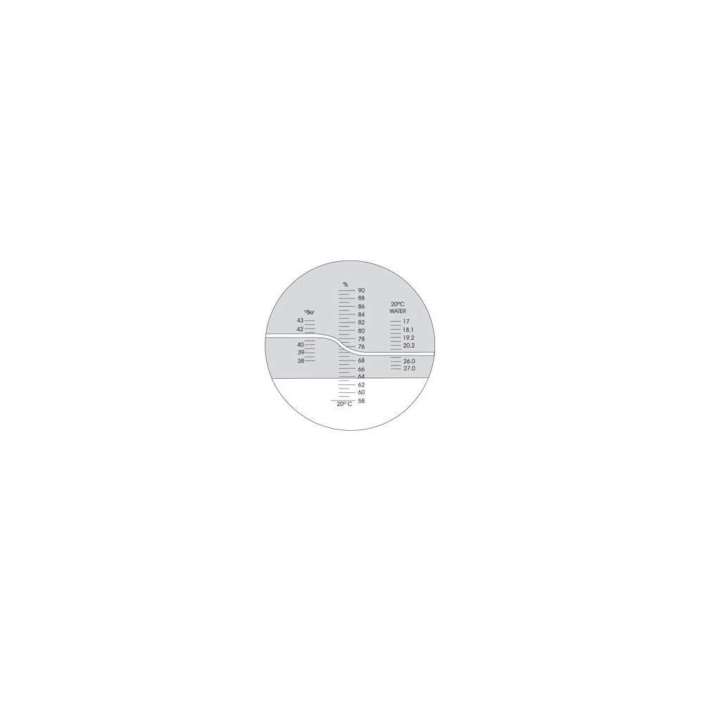 Refractòmetre manual HPD-017. Brix 58-92% en 0'5% amb CAT