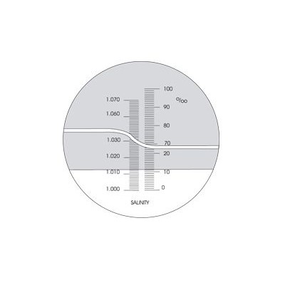 Refractómetro manual Euromex 5610. Salinidad 0-100% en 1'0% con CAT