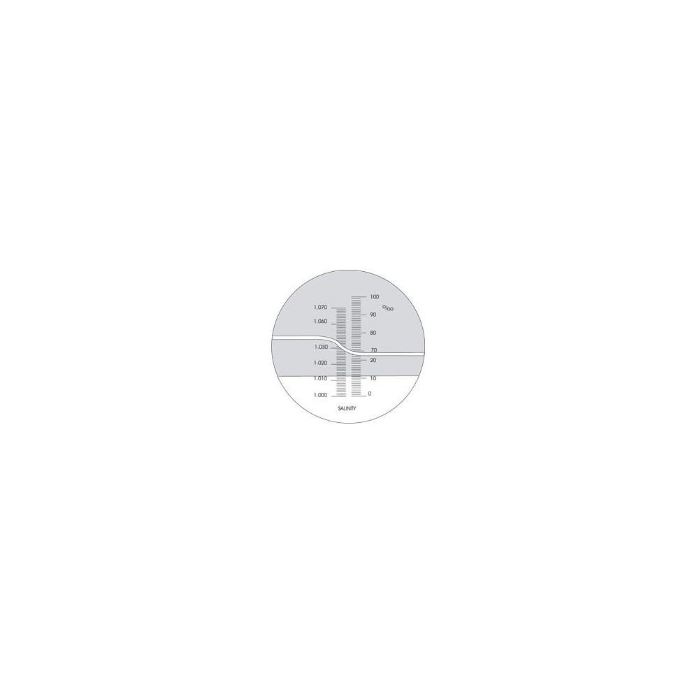 Refractòmetre manual HPF-007. Salinitat 0-100% en 1'0% amb CAT