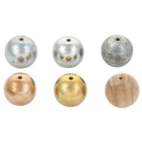 Pendulum balls 25 mm drilled PH-0109. Set of 6 materials