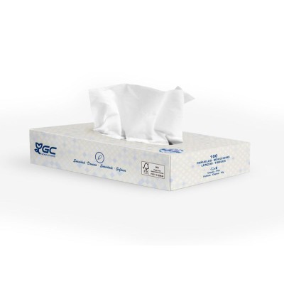 Pañuelos celulosa pura 2 capas. Caja 100 unitats