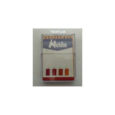 Tires indicadores paper pH escala 1- 4 (1 pH). Capsa 200 unitats