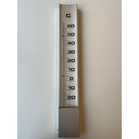 Mechanical ambient thermometer -20ºC to 60ºC. Metallic 85x570 mm