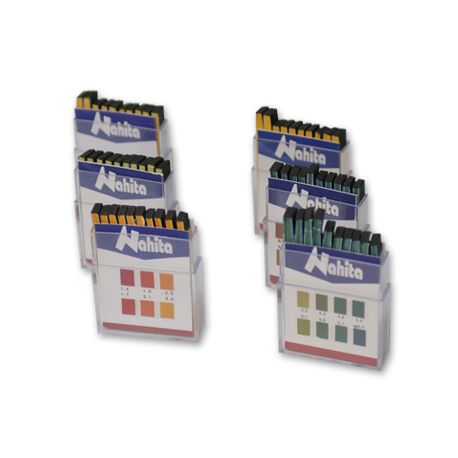 Papers reactius indicadors pH escala 7'6 a 8'5. Capsa 200 tires