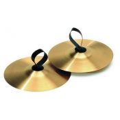 Platerets llautó 250 mm amb anelles pell. Parell