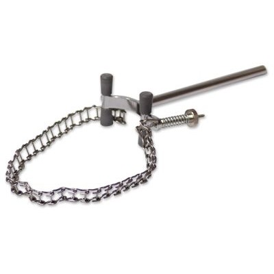 Pinça subjecció cadena amb espiga. Obertura 90 a 145 mm