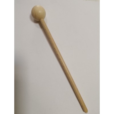 Maça cap fusta 230 mm. Adequada panderos