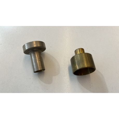 Mariposa mechero Bunsen forma rectilínea. Latón para tubos 11 mm