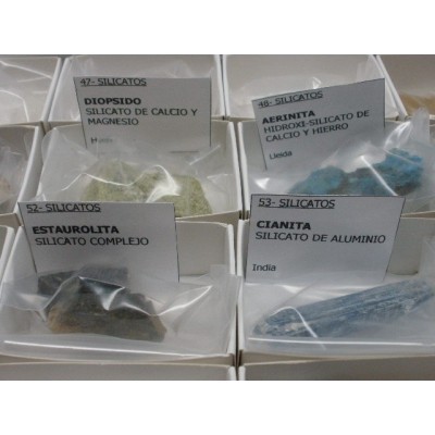 Minerals petits 30x50 mm CM-21. Capsa 40 peces