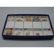 Escala duresa de Mohs 40X40 mm. Capsa 10 minerals