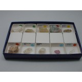 Escala duresa de Mohs 40X40 mm. Capsa 10 minerals