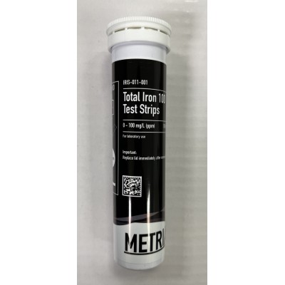Tires reactives ferro 0-2-5-10-25-50-100 ppm IRIS-011. Tub 100 unitats