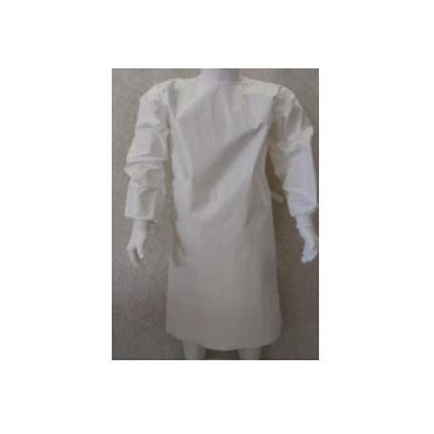 Bata estéril impermeable 43g+PE cinta trasera. Talla M