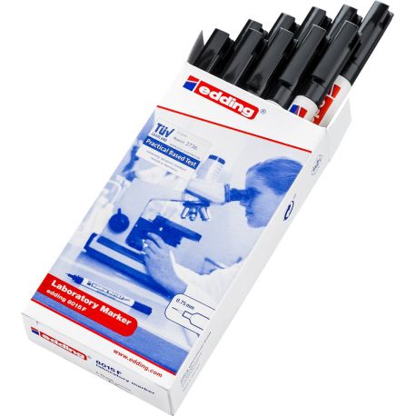 Marcador retolador laboratori Edding 8015F. Punta cònica 0'75 mm