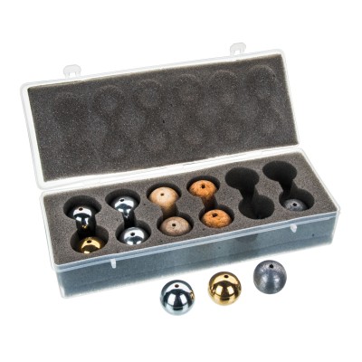 Boles pendulars 25 mm amb forat PH-0109PGB. Joc 2X6 materials