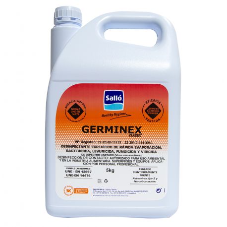 Desinfectant superfícies general Germinex Classic. Capsa 4x5000 ml