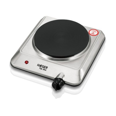 Placa calefactora Haeger HP-01S. Carcassa inoxidable amb plat 180 mm