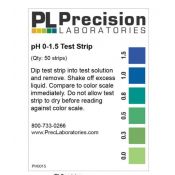 Tiras indicadoras plástico pH 0-1'5 (5-CON) PH-0015-1. Bolsa 50 unidades