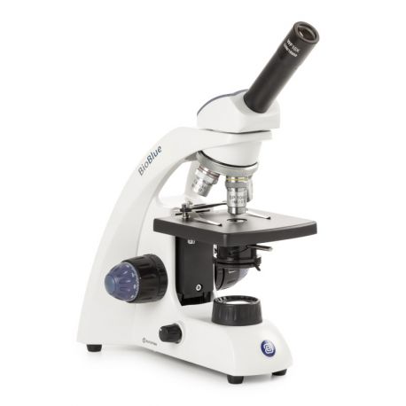 Bioblue BB-4220 semiplanoacromatic microscope. Monocular 40x-400x