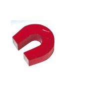 Imant alnico ferradura vermell. Mides 29x26x9 mm