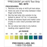 Tires indicadores plàstic pH -6 (0'5 pH) PH-0060-1. Bossa 50 unitats