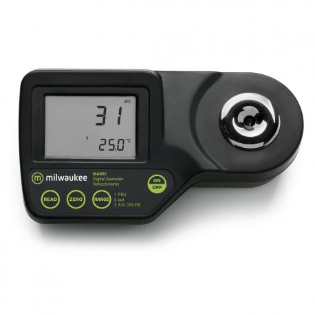 MA-887 digital refractometer. Salinity PSU-ppt-PE(20/20)-ºC with CAT