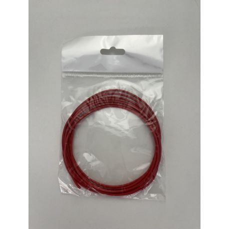 Unipolar electrical connection cable 0.22 mm red. Length 2 meters