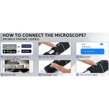 Lupa electrónica Wifiscope Basic-2. USB-Wifi 50x-150x 4K. Pie