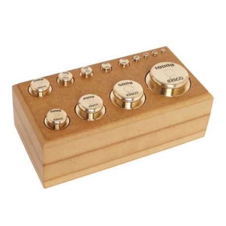 Two-plate scale weights 2000 g. Set 10 pieces from 1 to 1000 g