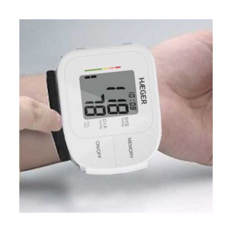 Haeger TM-WRI digital wrist blood pressure monitor. Automatic 2x60 memories