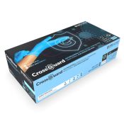 Guantes examen nitrilo antimicrobial CrossGuard. Caja 100 unidades