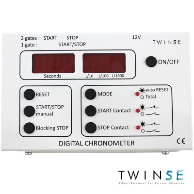 Cronòmetre sensors òptics DM-241019. Comptador 1/10-1/100-1/1000 segon