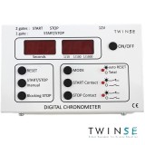 Cronòmetre sensors òptics DM-241019. Comptador 1/10-1/100-1/1000 segon