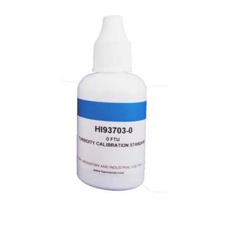 Solución calibrar turbidez 0 NTU HI-93703-0. Frasco 30 ml