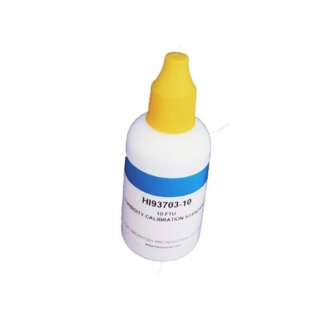 Solución calibrar turbidez 0 NTU HI-93703-10. Frasco 30 ml