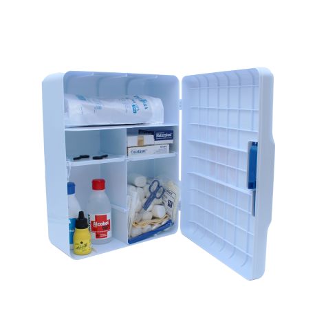 First aid cabinet with contents BM-136352. ABS plastic 320x400x160 mm