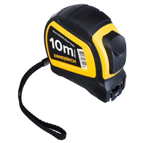 Flexòmetre cinta acer 25 mm amb fre SQ-100. Longitud 10 metres