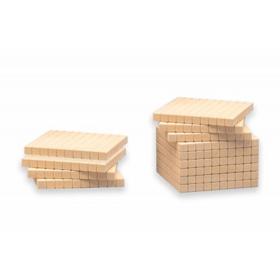 Bloque multibase madera centena. Medidas 100x100x10 mm