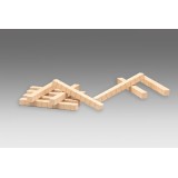 Bloque multibase madera décima. Medidas 100x10x10 mm