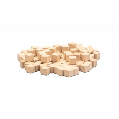 Bloc multibase fusta unitat. Mides 10x10x10 mm