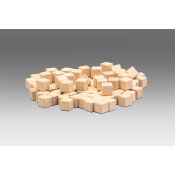 Bloc multibase fusta unitat. Mides 10x10x10 mm