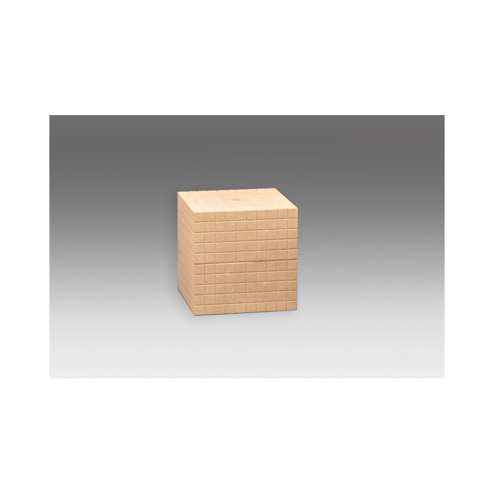 Bloque multibase madera millar. Medidas 100x100x100 mm
