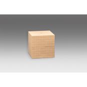 Bloque multibase madera millar. Medidas 100x100x100 mm