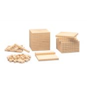 Bloques multibase madera base 10 F-146. Caja 121 piezas