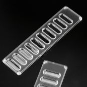 Placas grupos sanguíneos 10 cavidades D-P0100000. Caja 250 unidades